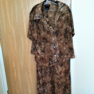 LAST PRICE DROP !!  2 Piece Blouse & Dress Set